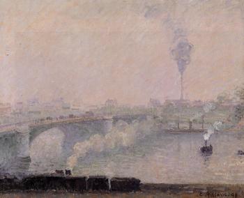Camille Pissarro : Rouen, Fog Effect
